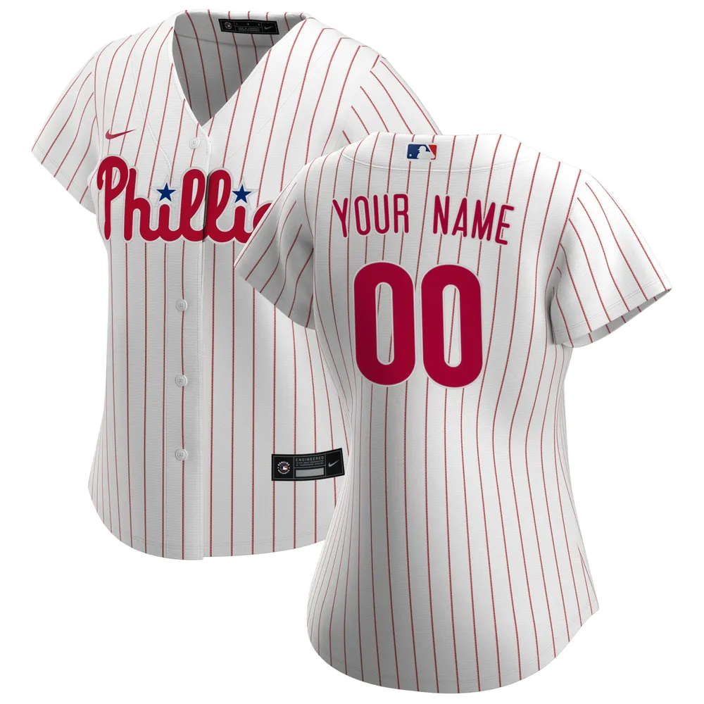 Men's Atlanta Braves Nike White Home Replica Custom Jersey