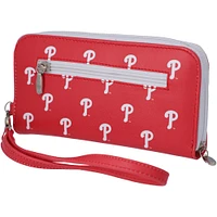 Portefeuille zippé pour femme Phillies de Philadelphie