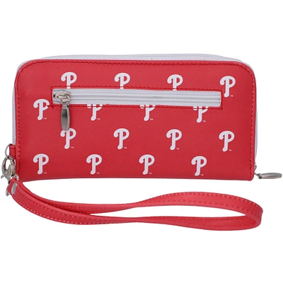 Women's Philadelphia Phillies Zip-Around Wristlet Wallet