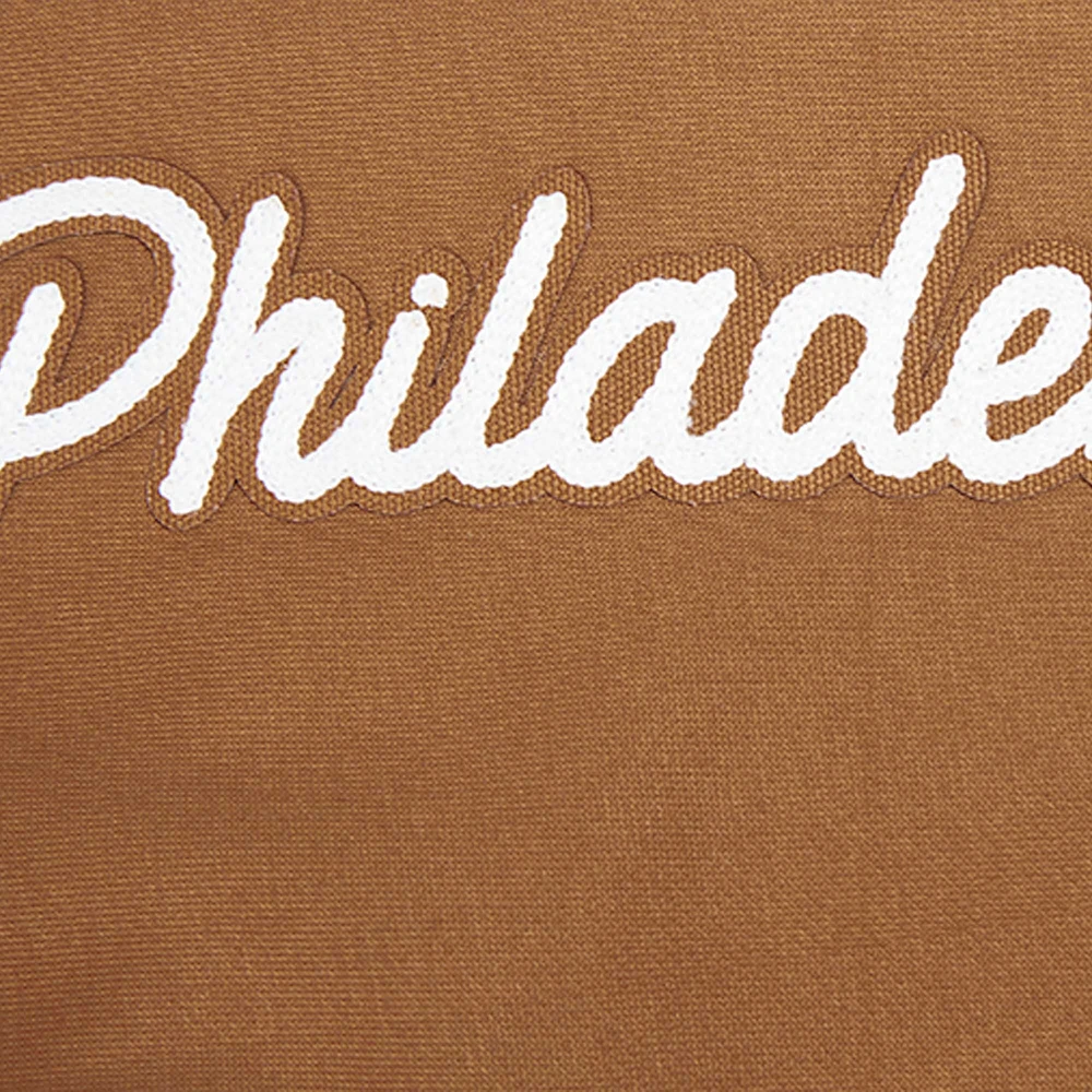 Sweat-shirt court à enfiler Paint The City pour femme Pro Standard Brown des Philadelphia Phillies