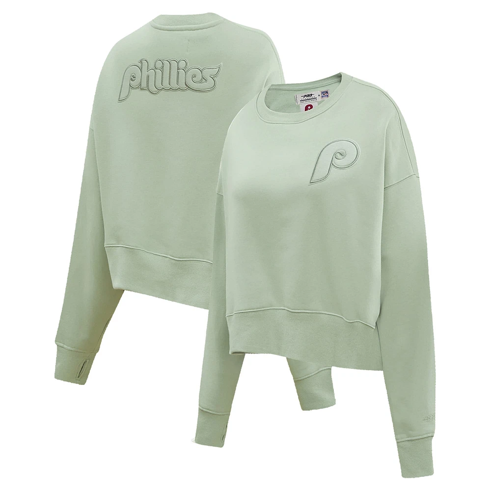 Sweat-shirt en polaire Pro Standard vert des Phillies de Philadelphie pour femmes