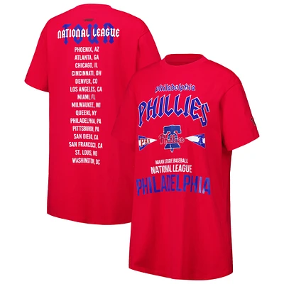 Robe t-shirt surdimensionnée Pro Standard rouge des Phillies de Philadelphie pour femmes City Tour