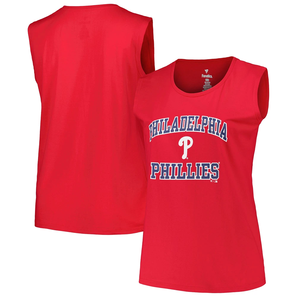 Women's Profile Red Philadelphia Phillies Plus Tank Top