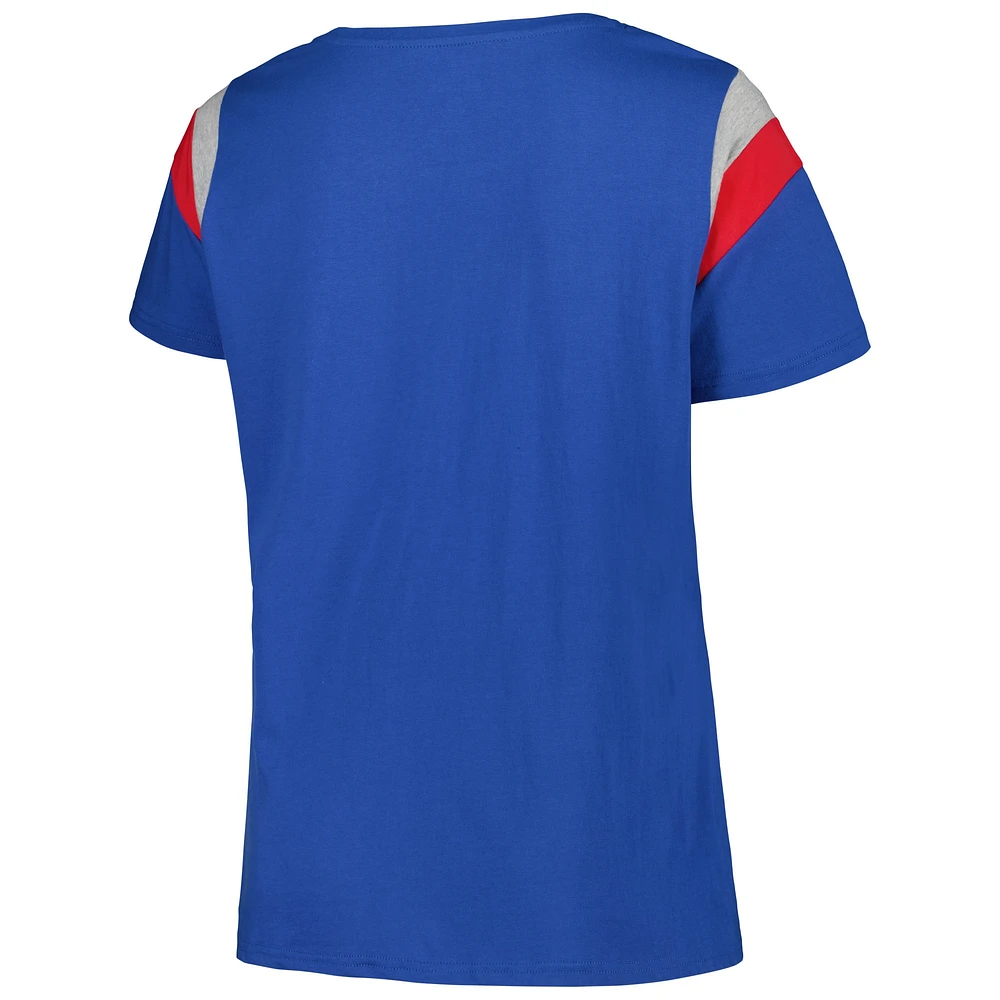 Profile Royal Philadelphia Phillies T-shirt à encolure dégagée grande taille pour femme