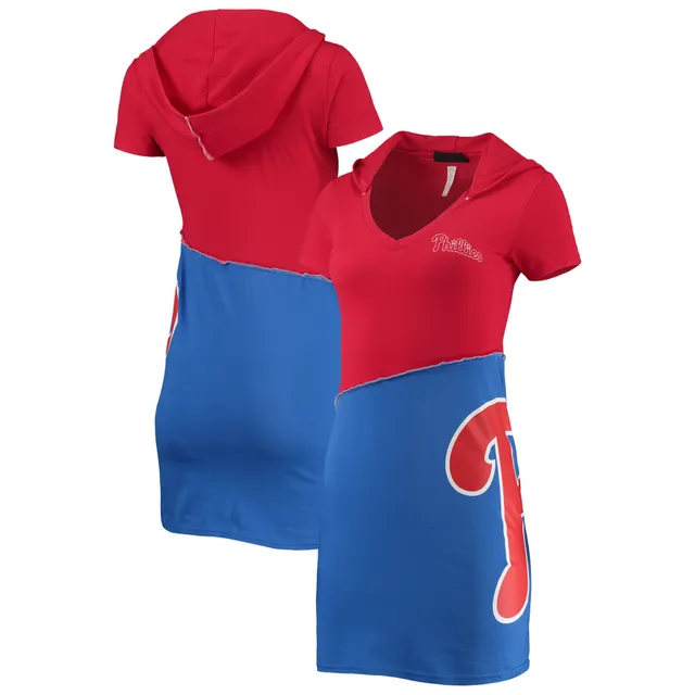Lids Philadelphia Phillies Women's Plus Colorblock T-Shirt - Red