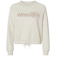 Sweat-shirt à carreaux ton sur doux comme un raisin pour femme, motif naturel Philadelphia Phillies