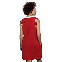 Women's Starter  Red Philadelphia Phillies Fast Track Sneaker V-Neck Dress