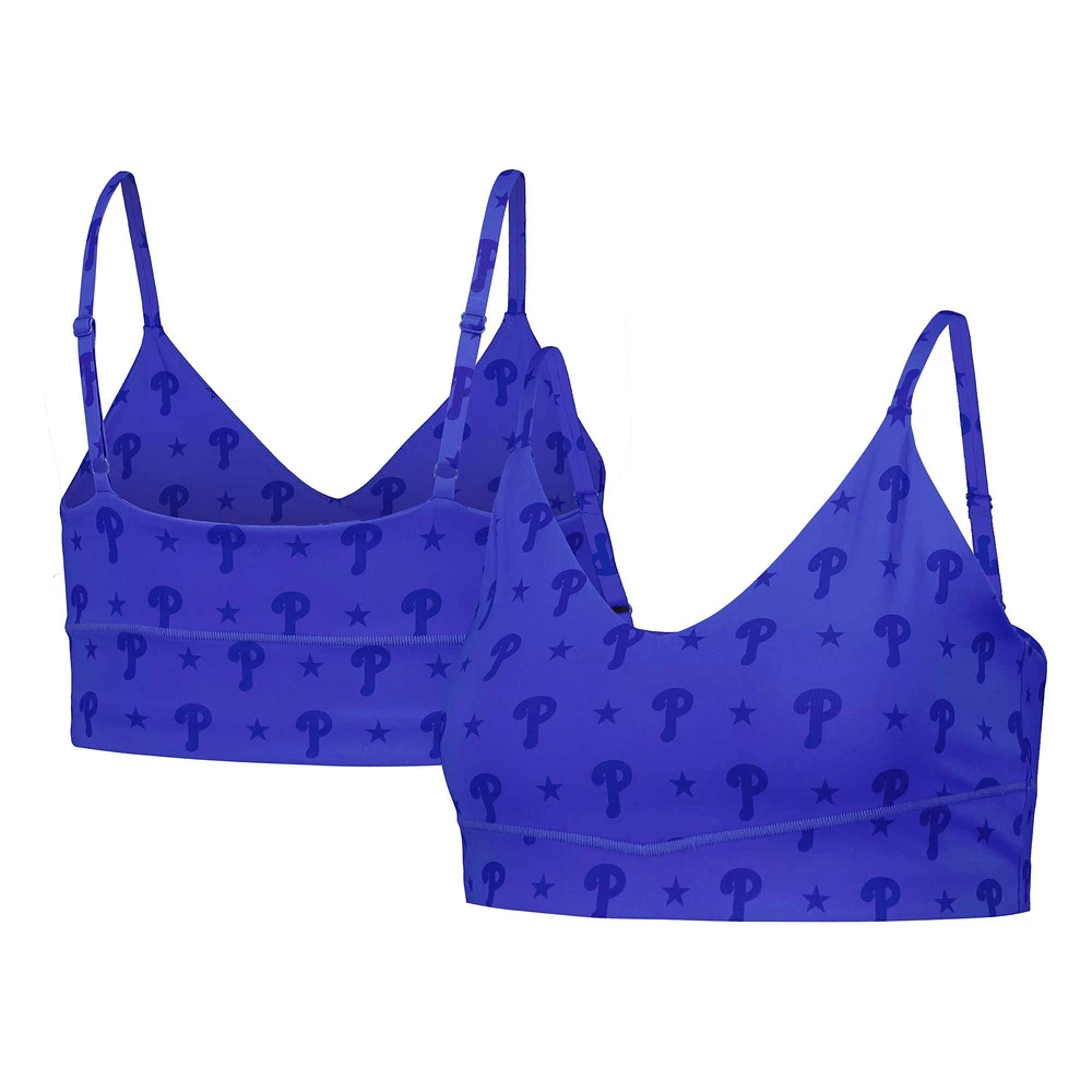 Women's Terez Royal Philadelphia Phillies Active Bra