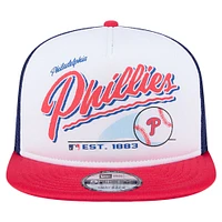 Casquette Snapback rétro 9FIFTY blanche des Phillies de Philadelphie New Era pour jeunes