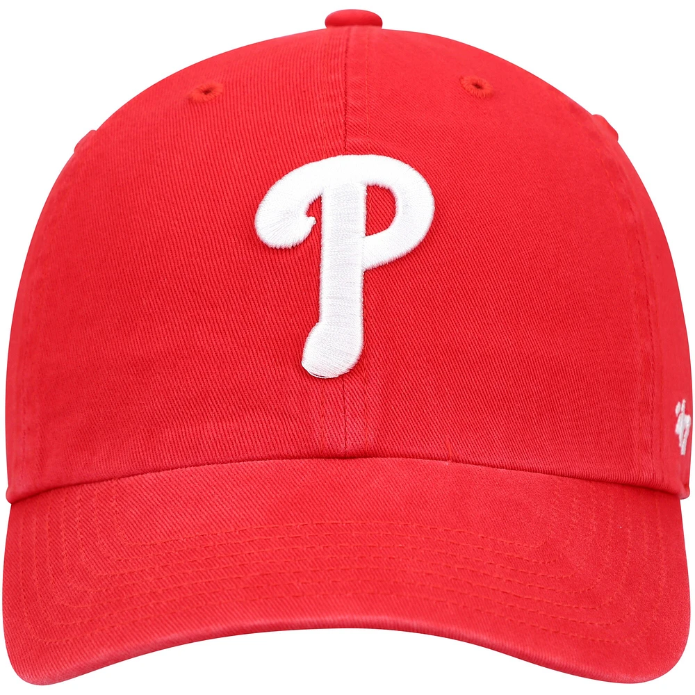 Casquette ajustable avec logo de l'équipe des Phillies de Philadelphie '47 rouge pour jeune