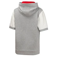 Sweat à capuche manches courtes pour jeunes Philadelphia Phillies Line Up Heather Gray