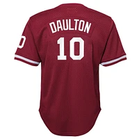 Jeune Mitchell & Ness Darren Daulton Bourgogne Phillies de Philadelphie Cooperstown Collection Maillot d'entraînement au bâton en maille