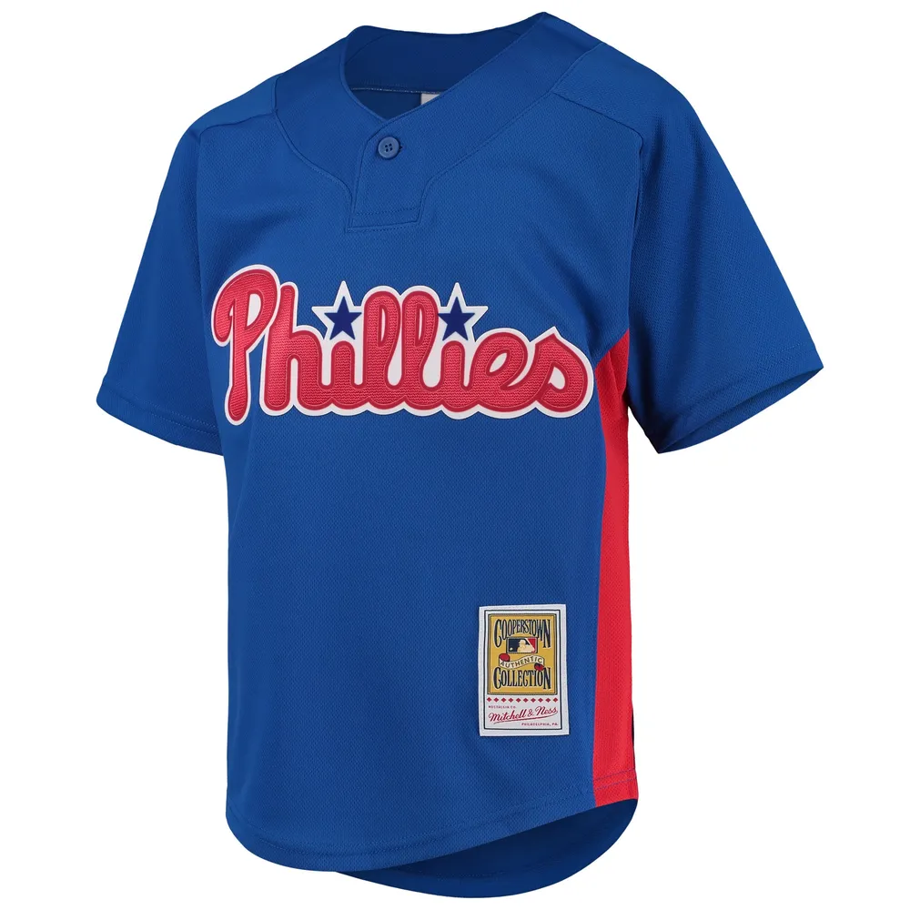 Jeunesse Mitchell & Ness Roy Halladay Royal Phillies de Philadelphie Cooperstown Collection Mesh Batting Practice Jersey