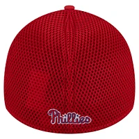 Youth New Era Red Philadelphia Phillies Camo 39THIRTY Flex-Fit Hat