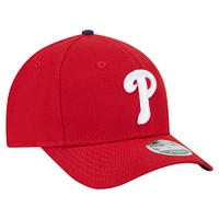 Casquette ajustable 9FORTY pour jeune joueur des Philadelphia Phillies de New Era rouge