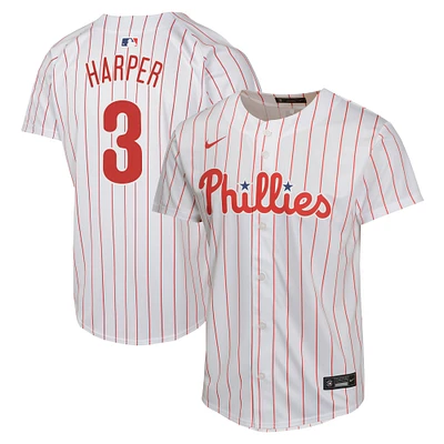 Maillot de joueur match à domicile Nike Bryce Harper pour jeunes des Phillies Philadelphie, blanc