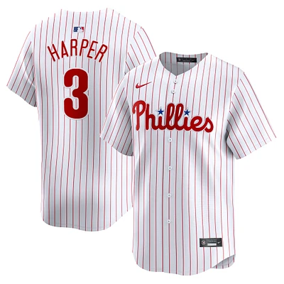 Maillot de joueur Nike Bryce Harper blanc pour jeune des Phillies Philadelphie à domicile limité