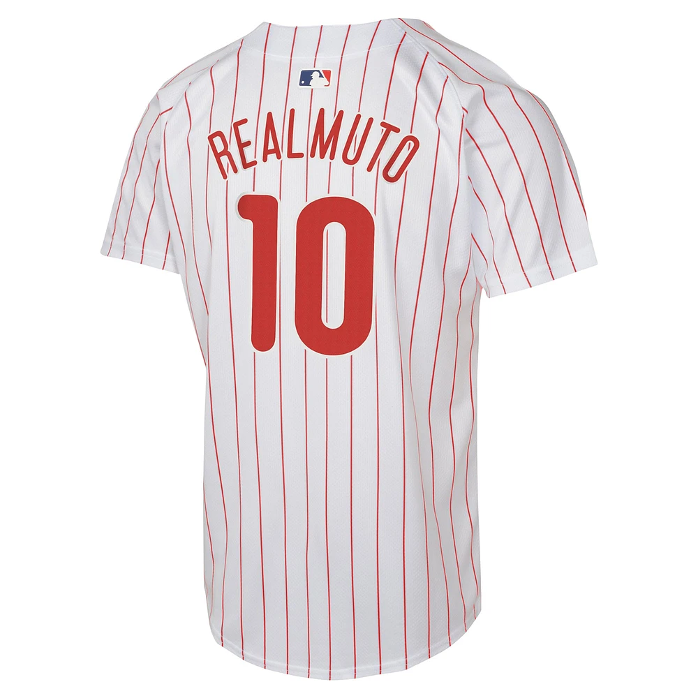 Nike J.T. pour jeunes Maillot de joueur Realmuto blanc des Phillies Philadelphie à domicile