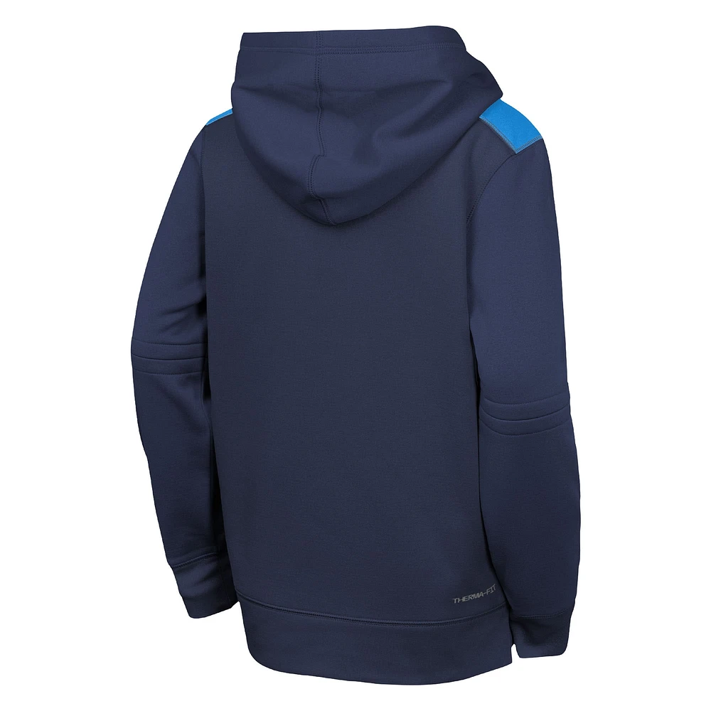 Youth Nike Navy Philadelphia Phillies City Connect Authentic Collection Performance Pullover Hoodie