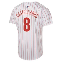 Maillot Nike Nick Castellanos pour jeune joueur des Phillies de Philadelphie, blanc, le match à domicile