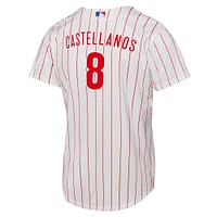 Maillot de joueur Nike Nick Castellanos blanc Philadelphia Phillies Home Replica 2.0 pour jeune