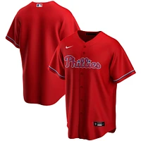 Équipe de réplique alternative des Phillies Philadelphie Nike rouge pour jeunes - Maillot