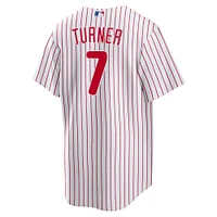 Maillot de joueur réplique des Phillies Philadelphie Nike Trea Turner blanc pour jeune