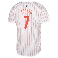 Youth Nike Trea Turner White Philadelphia Phillies Limited Player Jersey