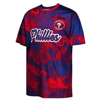 T-shirt rouge/bleu royal pour jeunes frappeurs suppléants des Philadelphia Phillies