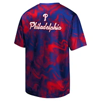 T-shirt rouge/bleu royal pour jeunes frappeurs suppléants des Philadelphia Phillies