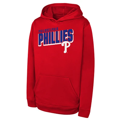 Sweat à capuche Cyber ​​Punk pour jeunes Philadelphia Phillies rouge