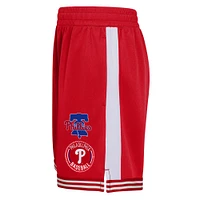 Short de joueur champ intérieur rouge pour jeunes des Philadelphia Phillies