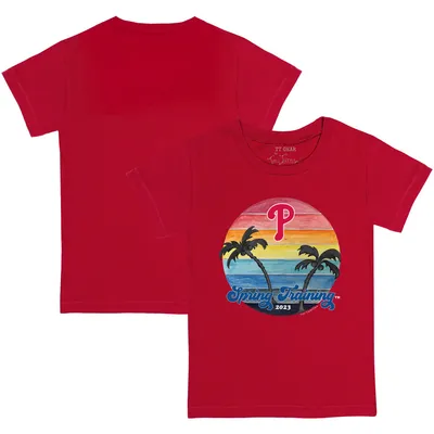 Philadelphia Phillies Tiny Turnip Youth 2023 Spring Training T-Shirt - Red