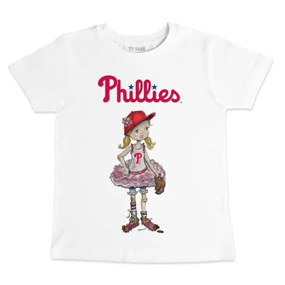 Lids Philadelphia Phillies Tiny Turnip Women's Baseball Flag T-Shirt - Red