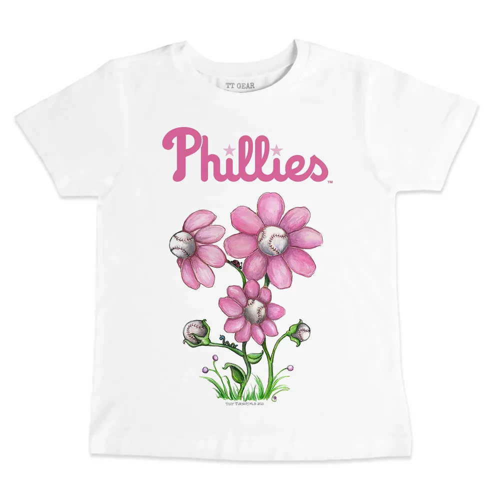 Philadelphia Phillies Tiny Turnip Women's Stitched Baseball T-Shirt - White