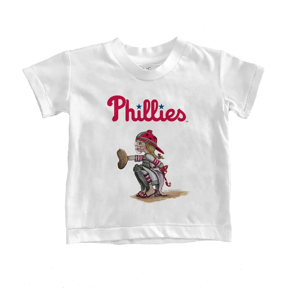 Lids Philadelphia Phillies Tiny Turnip Youth Kate the Catcher T-Shirt -  White