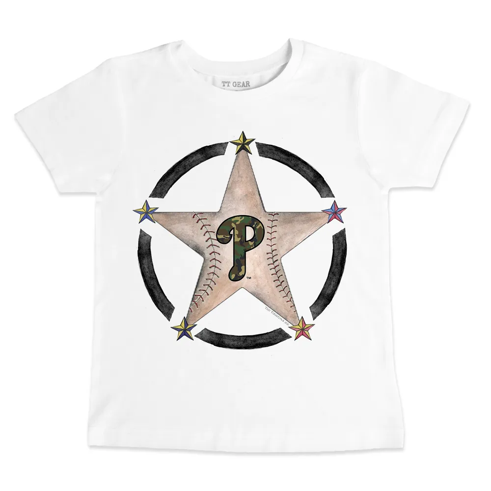 Lids Philadelphia Phillies Tiny Turnip Youth Military Star T-Shirt - White