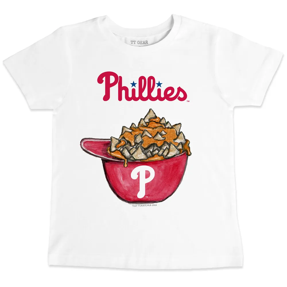 Lids Philadelphia Phillies Tiny Turnip Youth Nacho Helmet T-Shirt - White