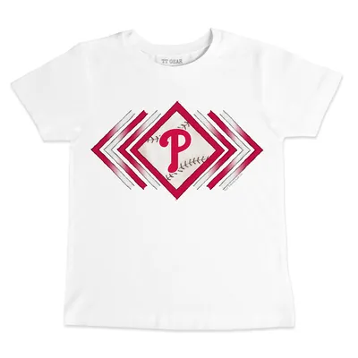 Lids Philadelphia Phillies Tiny Turnip Women's Slugger 3/4-Sleeve Raglan T- Shirt - White/Black