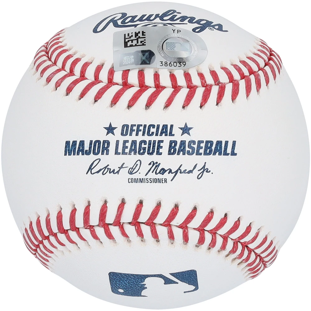 Ballon de baseball autographié par Zack Wheeler et J.T. Realmuto des Phillies de Philadelphie