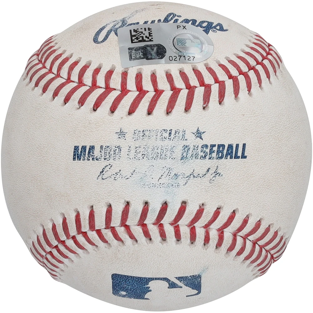 Zack Wheeler Philadelphia Phillies Autographed Game-Used Baseball vs. Washington Nationals on September 28, 2024