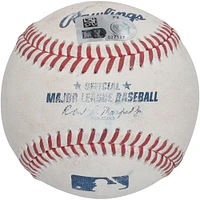 Zack Wheeler Philadelphia Phillies Autographed Game-Used Baseball vs. Washington Nationals on September 28, 2024