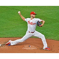 Zack Wheeler Philadelphia Phillies Unsigned Delivers First Inning Pitch Photograph