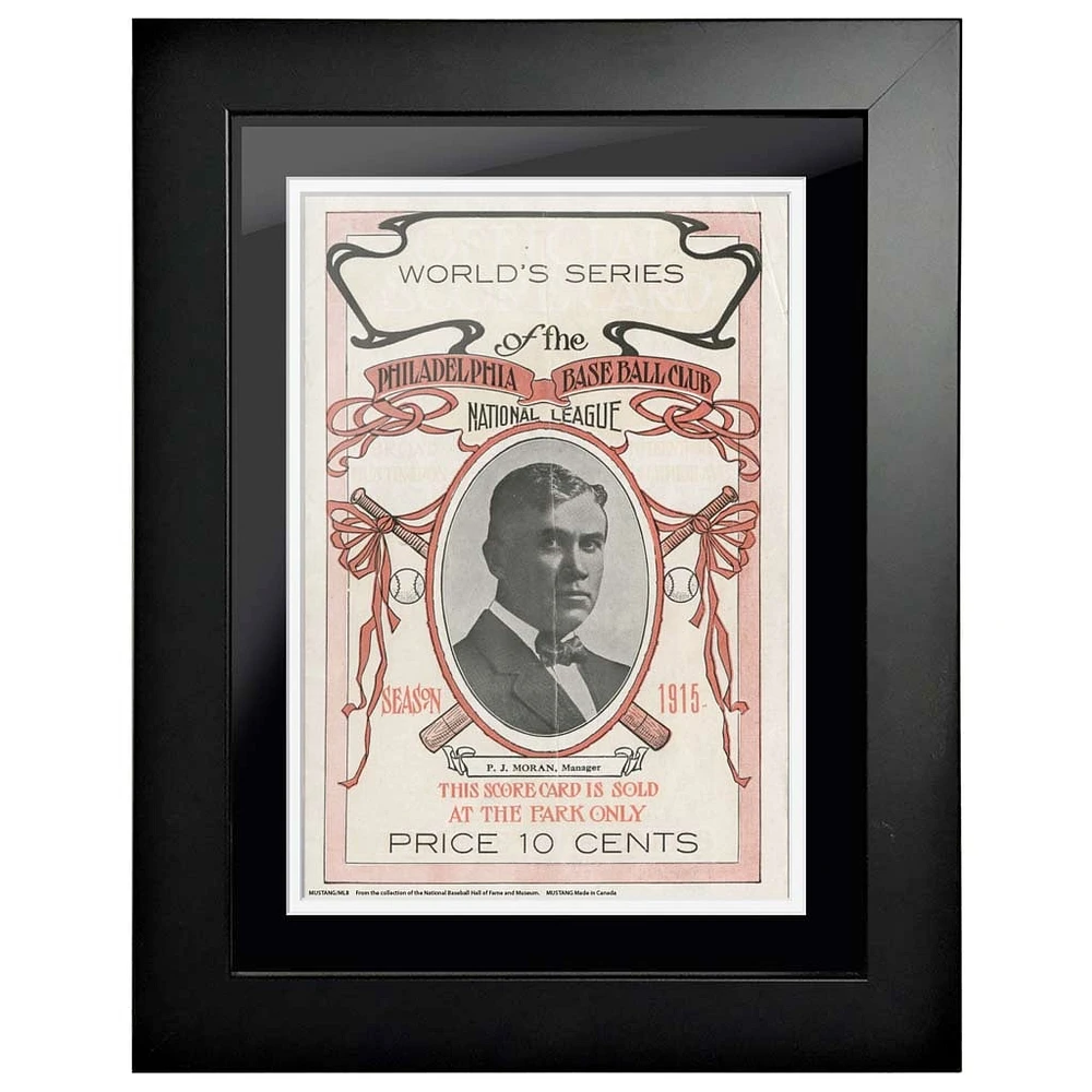 Philadelphia Phillies vs. Boston Red Sox 1915 World Series - 12'' x 16'' Framed Program Cover