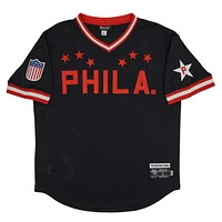 Men's Rings & Crwns #7 Black Philadelphia Stars Mesh Replica V-Neck Jersey