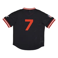 Men's Rings & Crwns #7 Black Philadelphia Stars Mesh Replica V-Neck Jersey