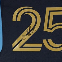 Chris Donovan Philadelphia Union Autographed Match-Used #25 Navy adidas Jersey from the 2024 MLS Season - Size M