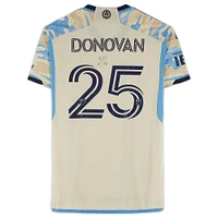 Chris Donovan Philadelphia Union Autographed Match-Used #25 Tan adidas Jersey from the 2024 MLS Season - Size M