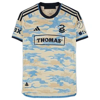 Chris Donovan Philadelphia Union Autographed Match-Used #25 Tan adidas Jersey from the 2024 MLS Season - Size M