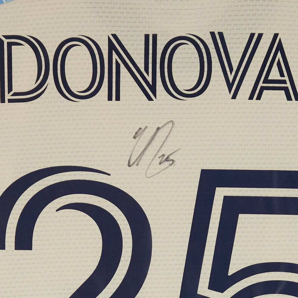 Chris Donovan Philadelphia Union Autographed Match-Used #25 Tan adidas Jersey from the 2024 MLS Season - Size M